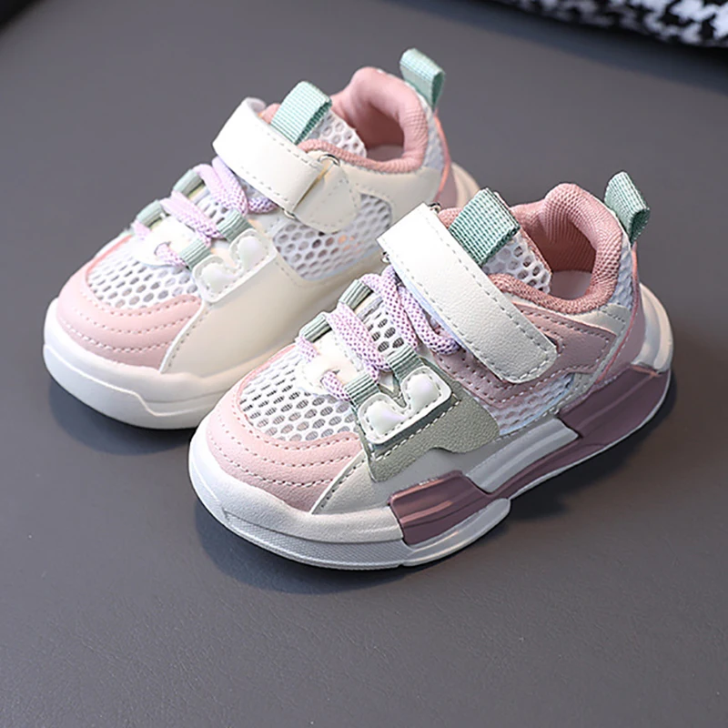 

Сетчатые кроссовки для детей и девочек, дышащие кроссовки для мальчиков и девочек, теннисные повседневные кроссовки, модные Прогулочные кр...