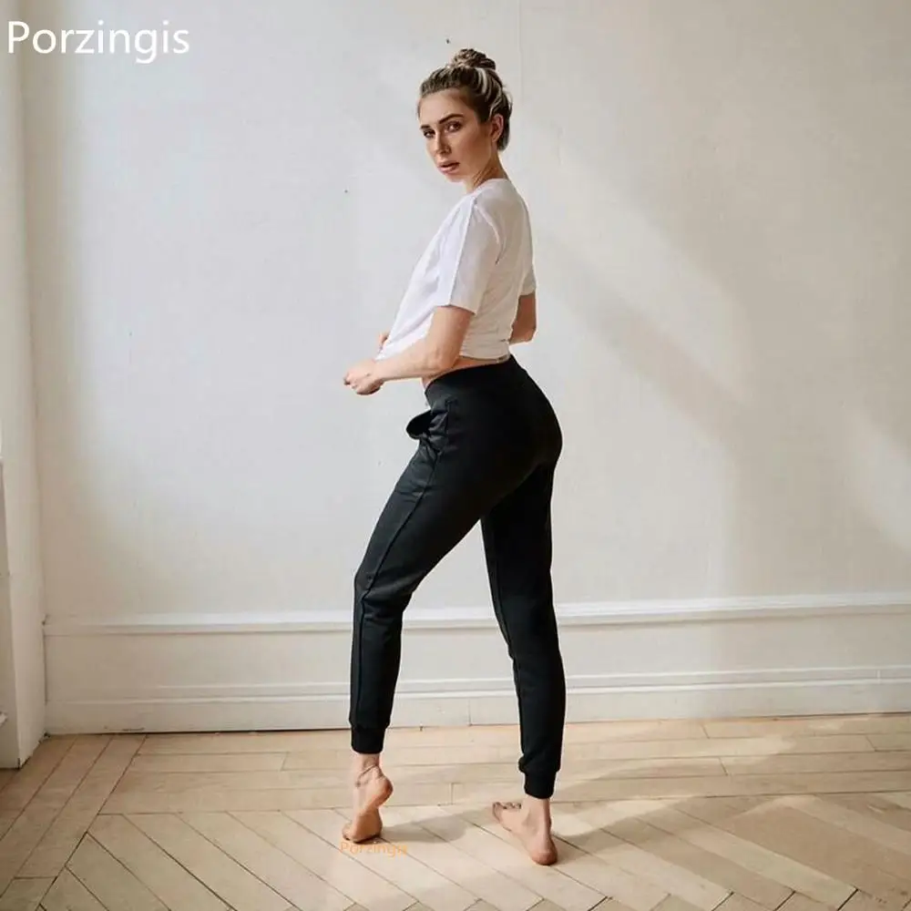 Porzingis новые модные принт в виде русских букв Женская летняя футболка для женщин