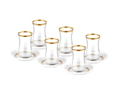 

THE MIA HALOS TEA SET 12PRÇ GOLD HLS0001