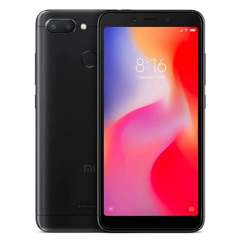 Xiaomi Redmi 6 глобальная версия черный цвет (черный) полоса 4G/LTE/WiFi две sim-карты экран 5 45
