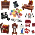 MOC аксессуары городская мебель книги волшебные книги книжные полки аксессуары игрушки для детей для игр