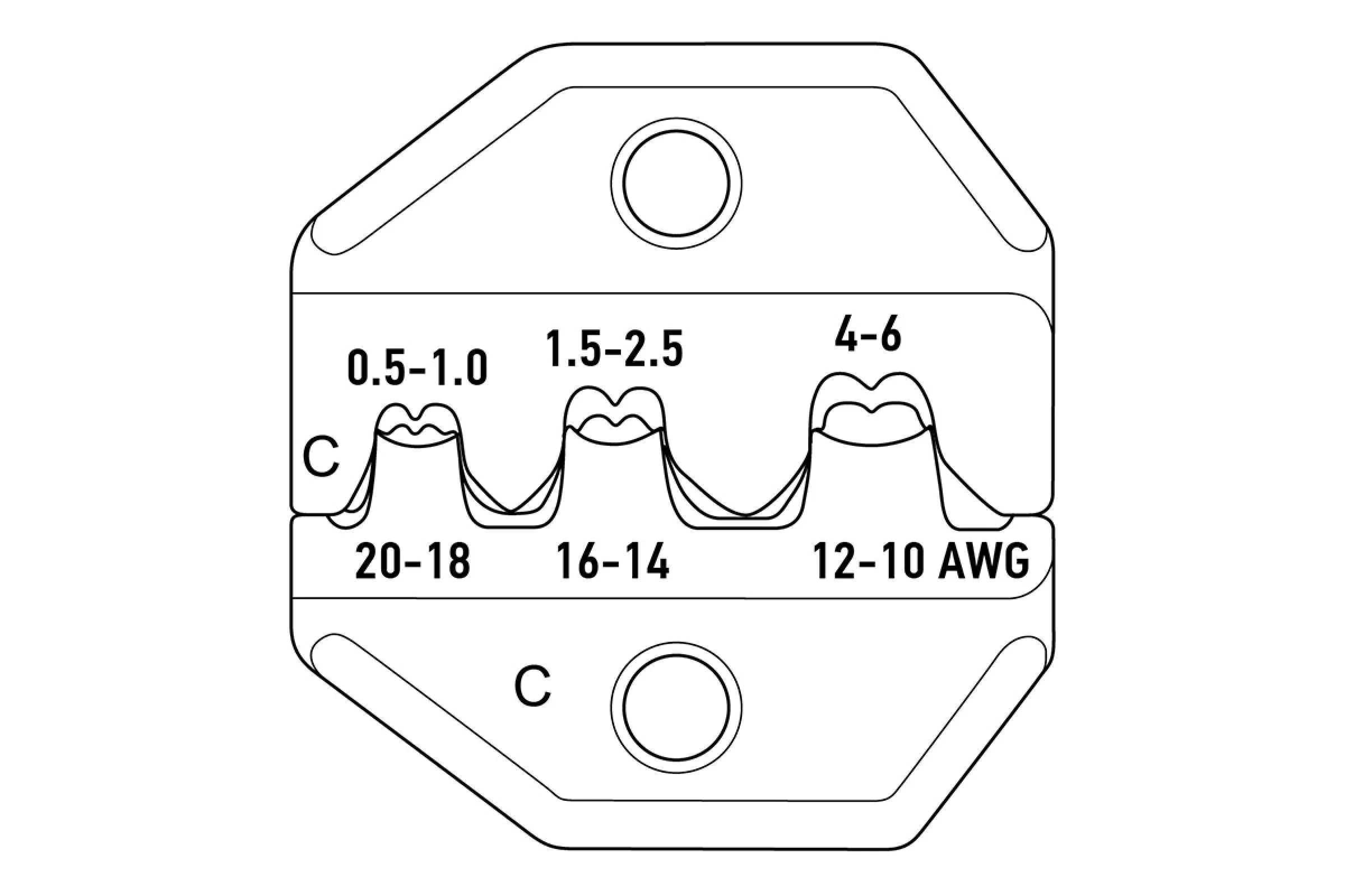Кримпер для обжима автоклемм неизолир 0.5-6мм2(HT-230 С) (TL-236 C) (HT-236C)REXANT |