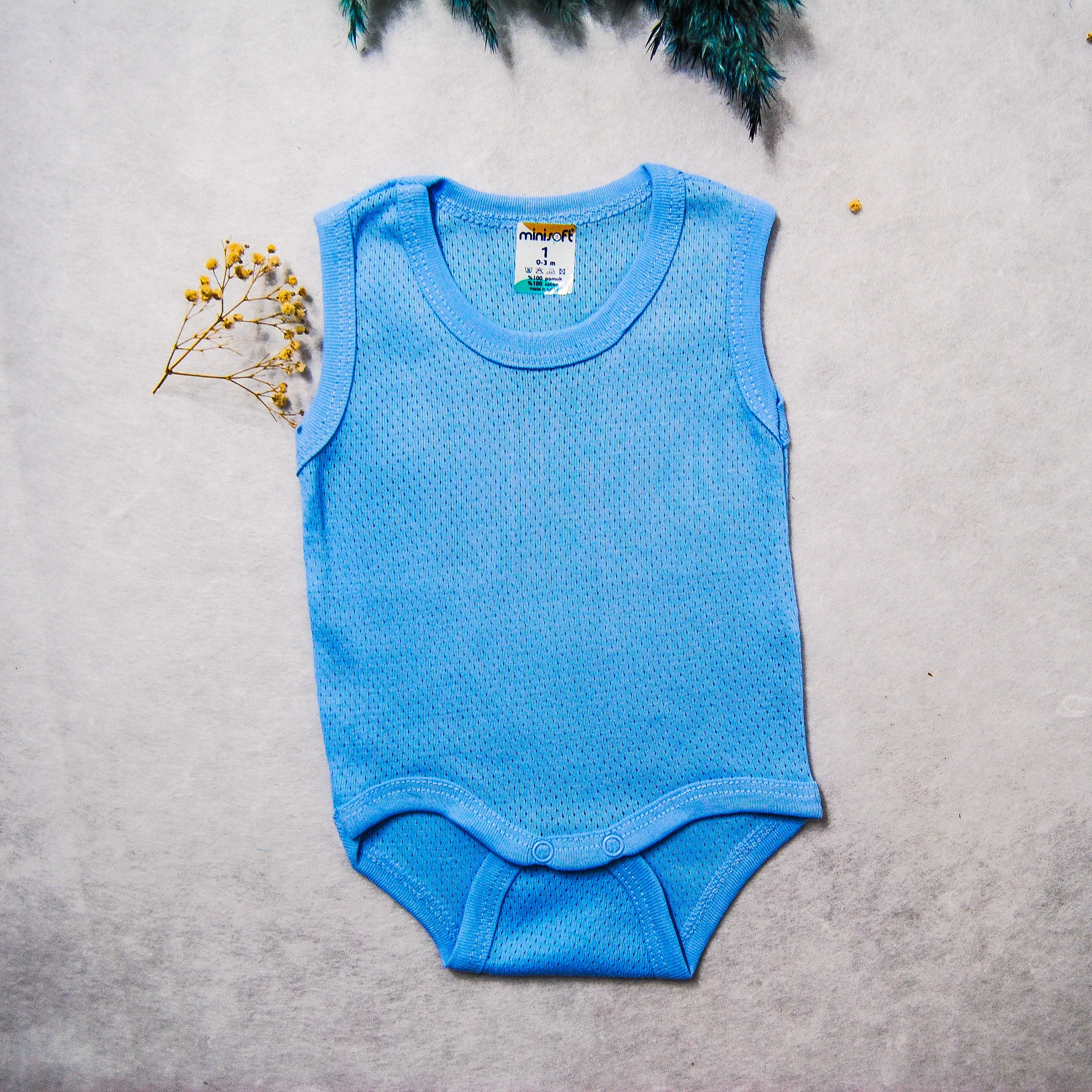 

3 Pieces Summer Baby Boy Girl Body Romper Pink Blue %100 Cotton Clothing Vent Holes Children Wear Comfor Kid From Turkey