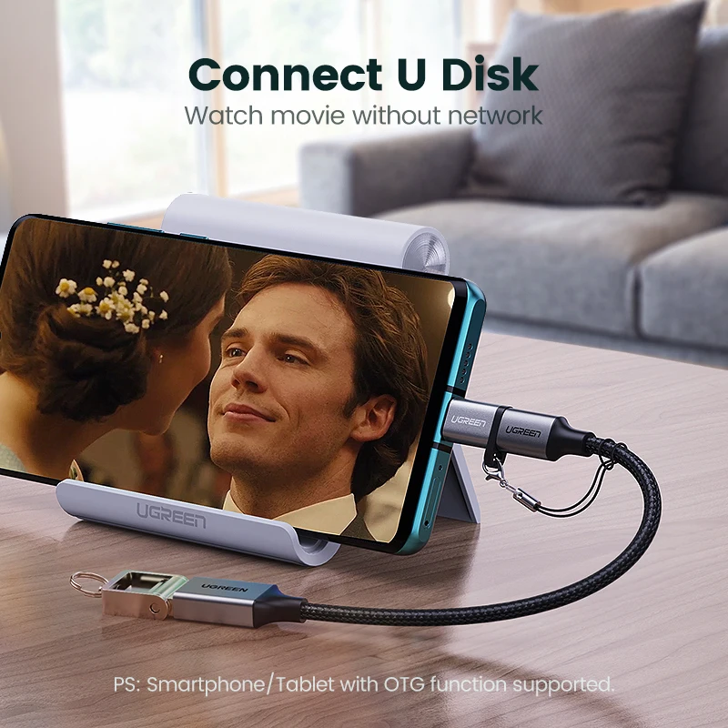 Ugreen OTG Type C переходник Micro USB To мама на папа адаптер зарядки для iPad Xiaomi 10 Pro c разъем