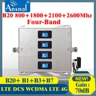 Четырехдиапазонный усилитель сигнала сотовой связи B20 800 1800 2100 2600 МГц 4G GSM ретранслятор 2G 3G 4G усилитель сотовой связи 4G LTE DCS GSM