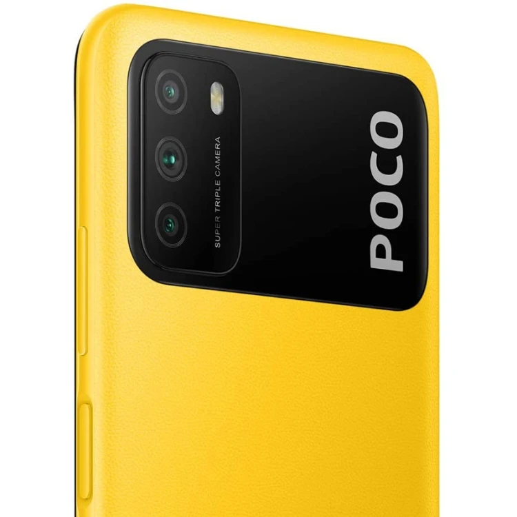 hot sale 6 53 inch miui 12 android 10 4gb64gb128gb 6000mah battery triple back cameras xiaomi poco m3 mobile phone worldwide free global shipping