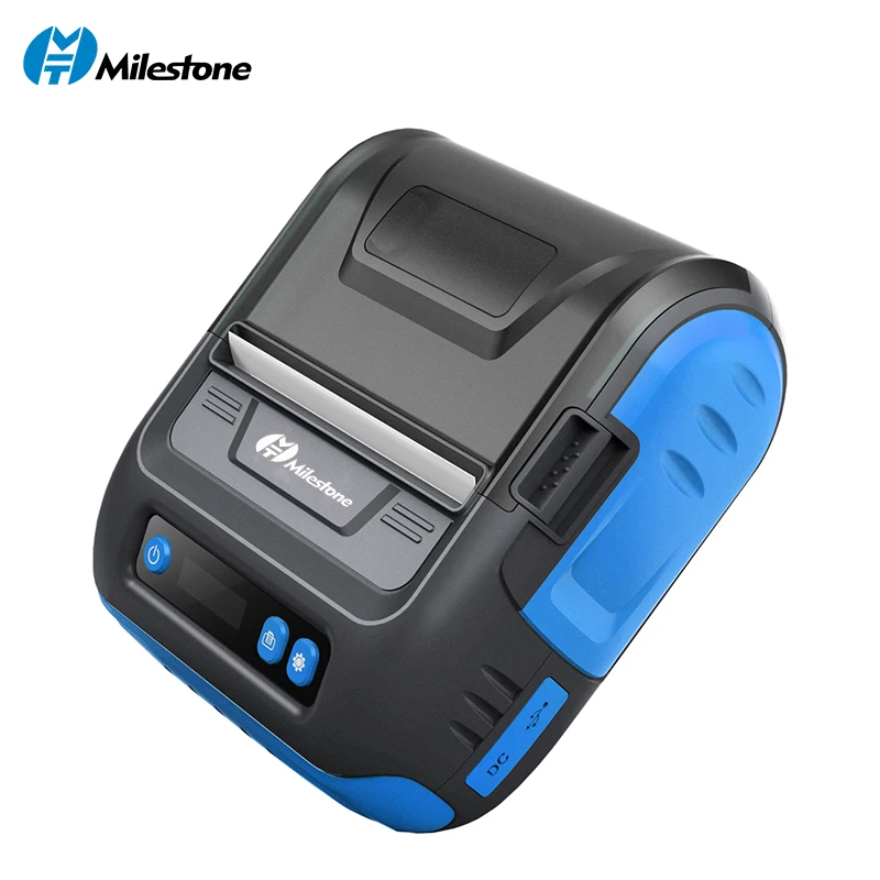 Barway  in Android USB Thermal Label Receipt Printer High Quality Mini 80mm Bill Printer Thermal Roll Paper Black Blue