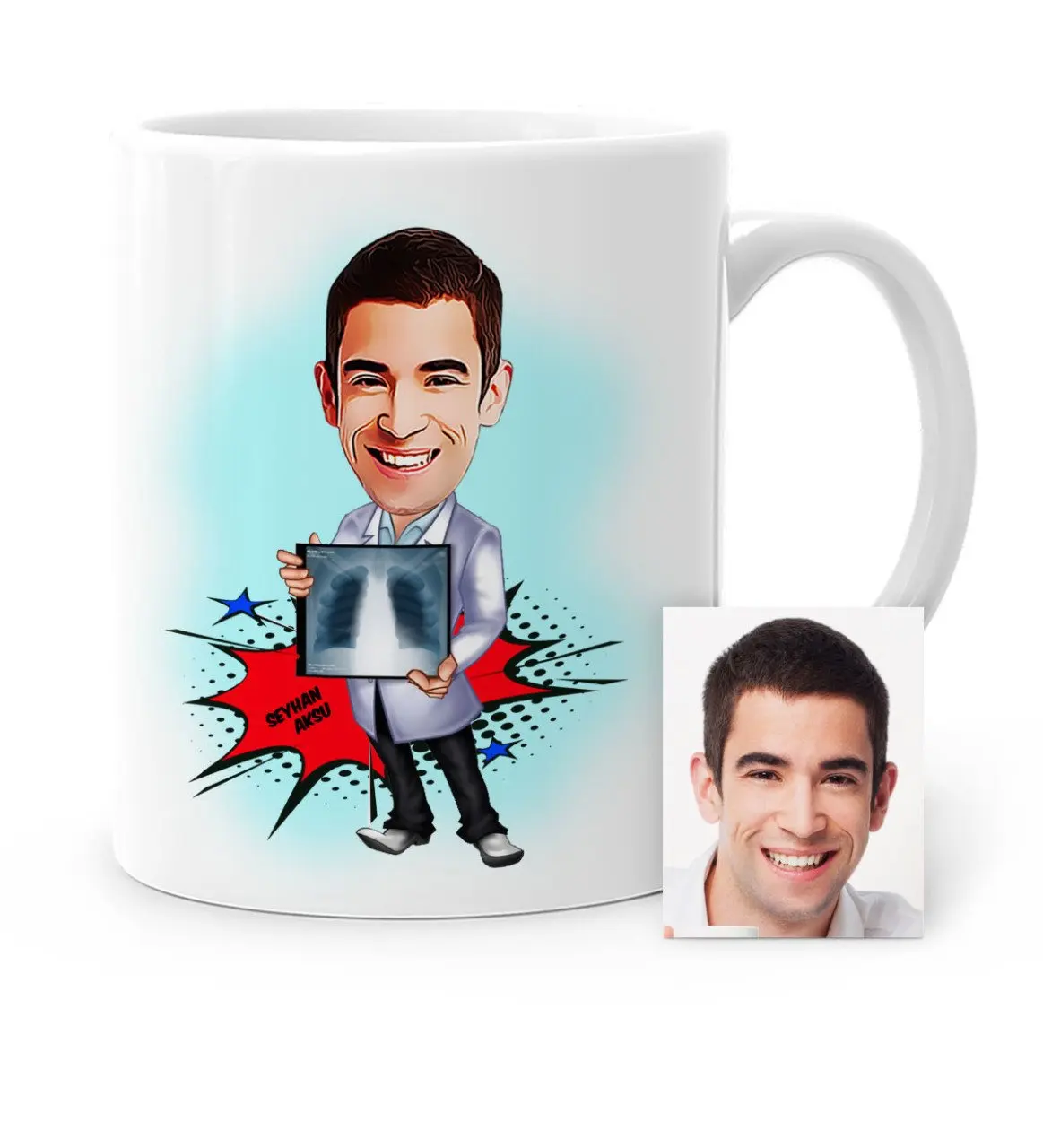 

Personalized Mr Radyolojist Cartoon White Mug Cup-1