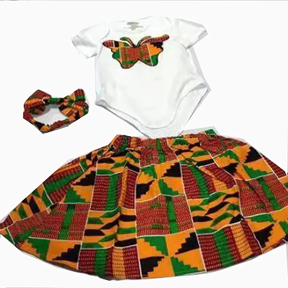 

African kids clothes baby skirt ankara print clothes african traditiona kente skirt barik cotton material Clothing for kids