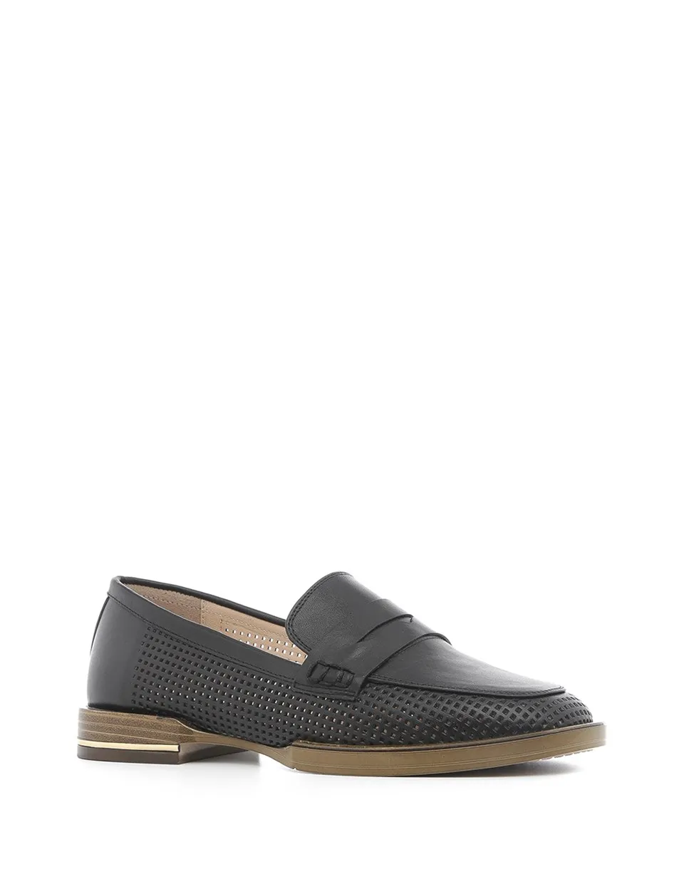 

ILVi-Genuine Leather Handmade Andrea Women's Moccasin Black Leather Women Shoes 2020