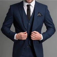 2022 navy blue formal wedding tuxedo for gentleman prom suits slim fit men fashion set blazer 3 pieces jacketpantvest%ef%bc%89