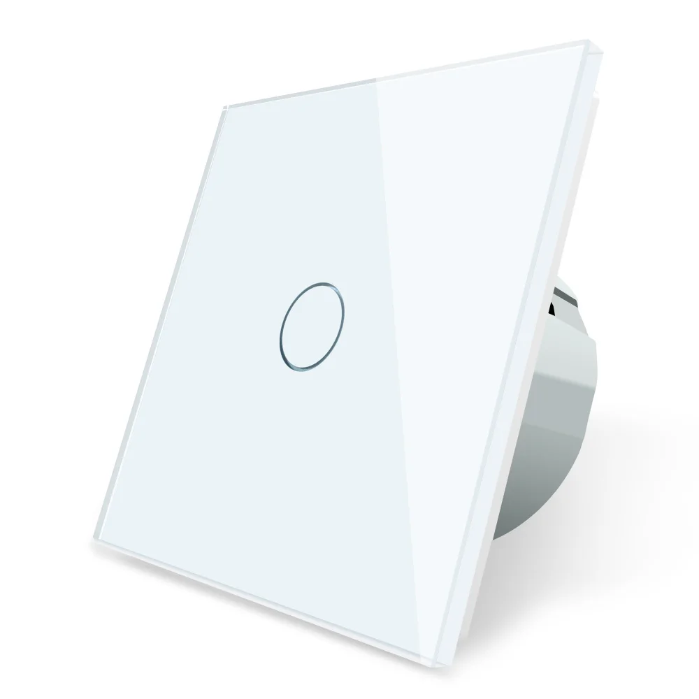 Touch switch single-key bingoelec (s1-101) tempered glass. | Обустройство дома