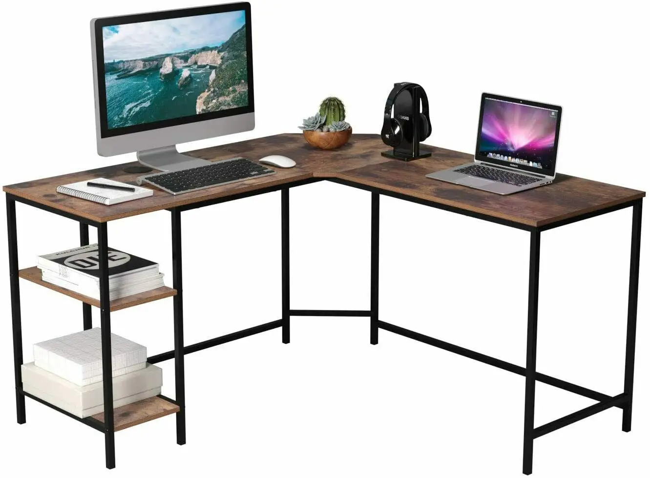 

L-образный стол, рабочий стол, игровой Офисный Компьютерный Уголок, промышленный