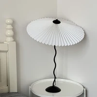 Vintage Pleated Umbrella Light Squiggle Wiggle Lamp for Living Room/Bedroom AU US EU UK CN Plug Night Lighting with Led Bulb E27