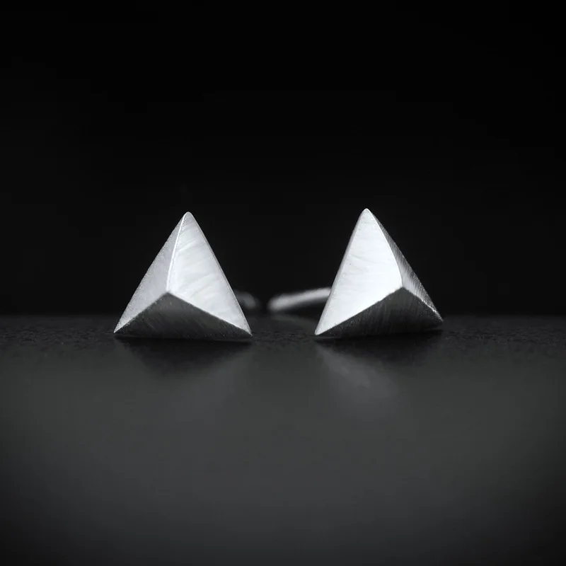 MIESTILO 925 пробы Серебряная фотометрическая трехмерная Мужская серьга унисекс в