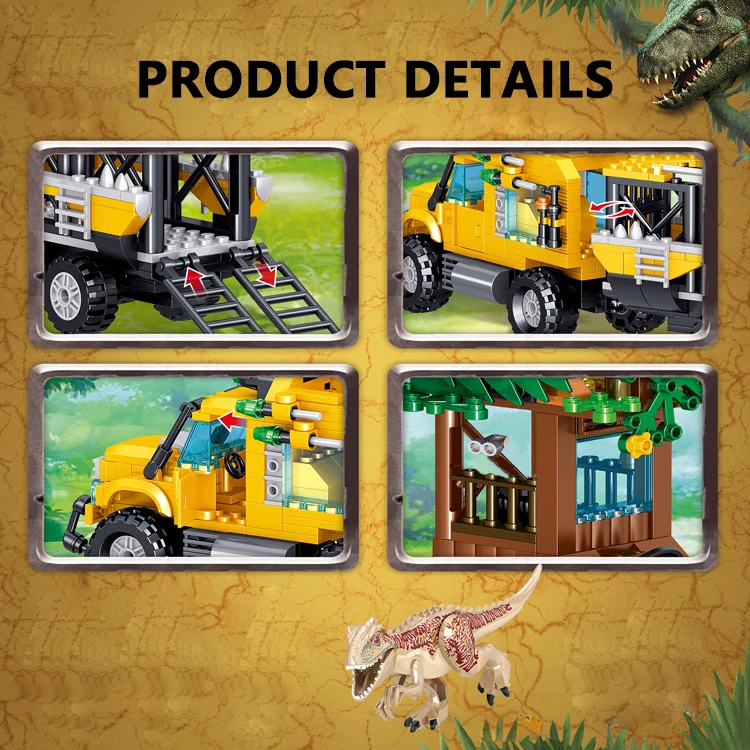 Конструктор Mailackers тираннозавр модель грузовика знаменитый фильм мир Юрского