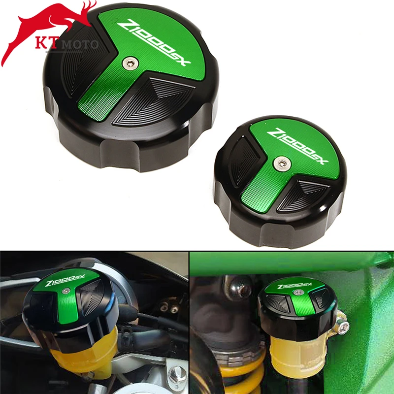 

For Kawasaki Z1000SX Z1000 SX Z 1000 SX All Years Motorcycle CNC Aluminum Rear & Front Brake Fluid Reservoir Cap Cylinder cover