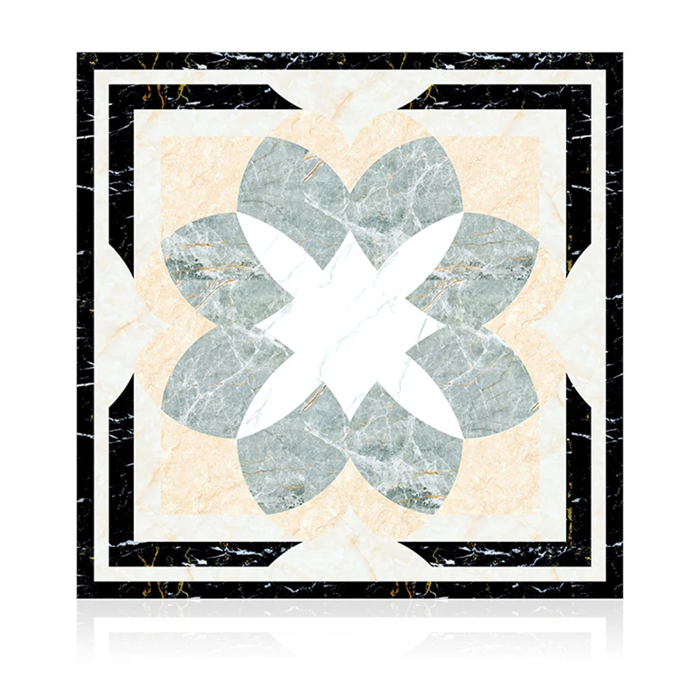 Marble Floor Paste Simple Fashion Living Room Bedroom Anti Slip Self Adhesive Environmental Protection Ceramic Wall Paste 10PCS