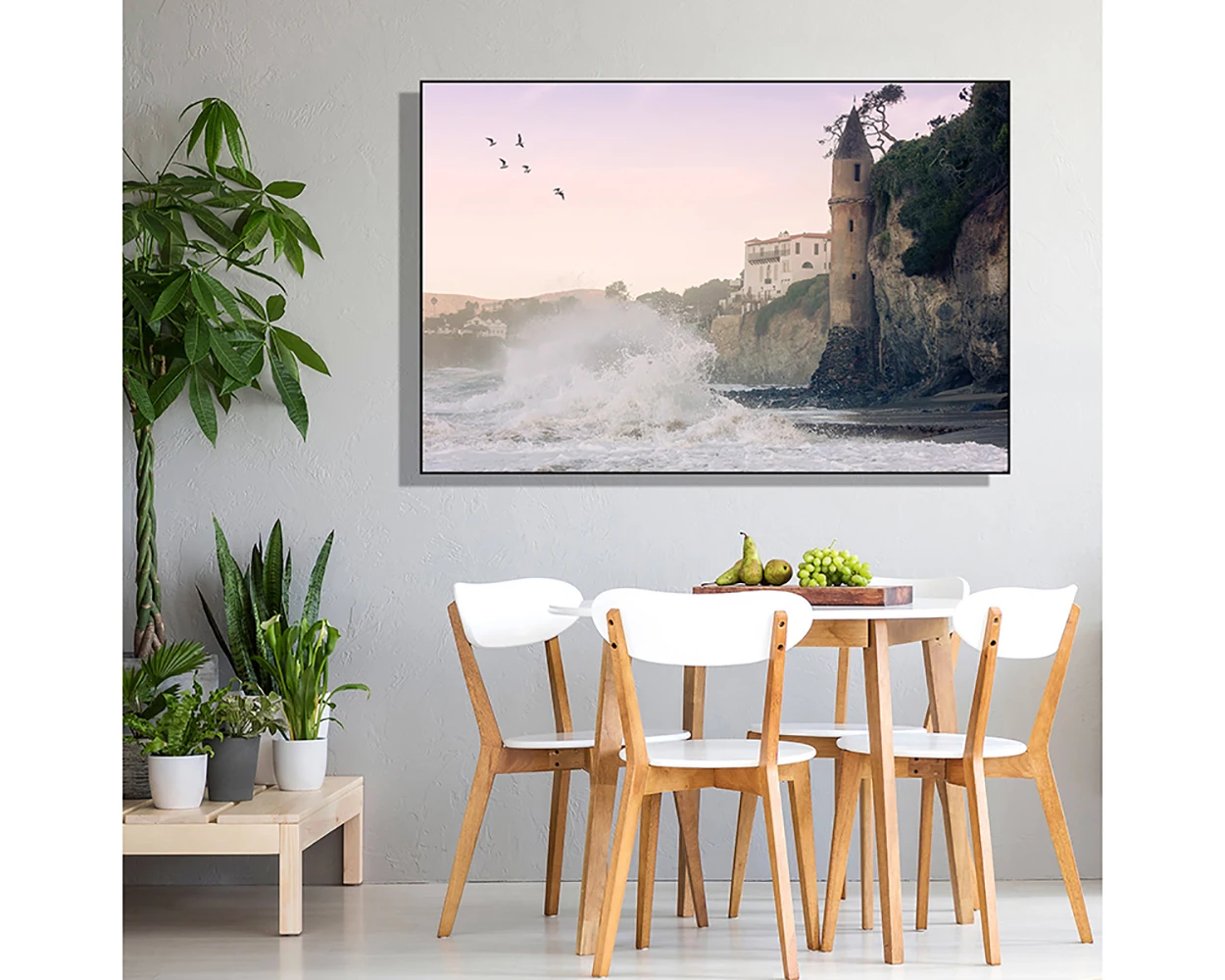 

Pirate Tower Ocean Poster and Printed Canvas Painting Art Mural Cuadros Picture for Bedroom Living Room Home Decor Frameless