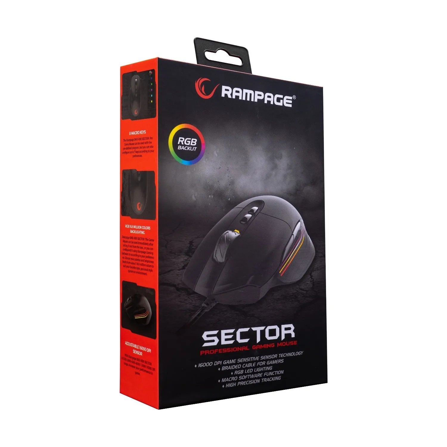 

Буйство RGB игровая Мышь MacroPlay сектор SMX-R90 16000 Точек на дюйм геймер