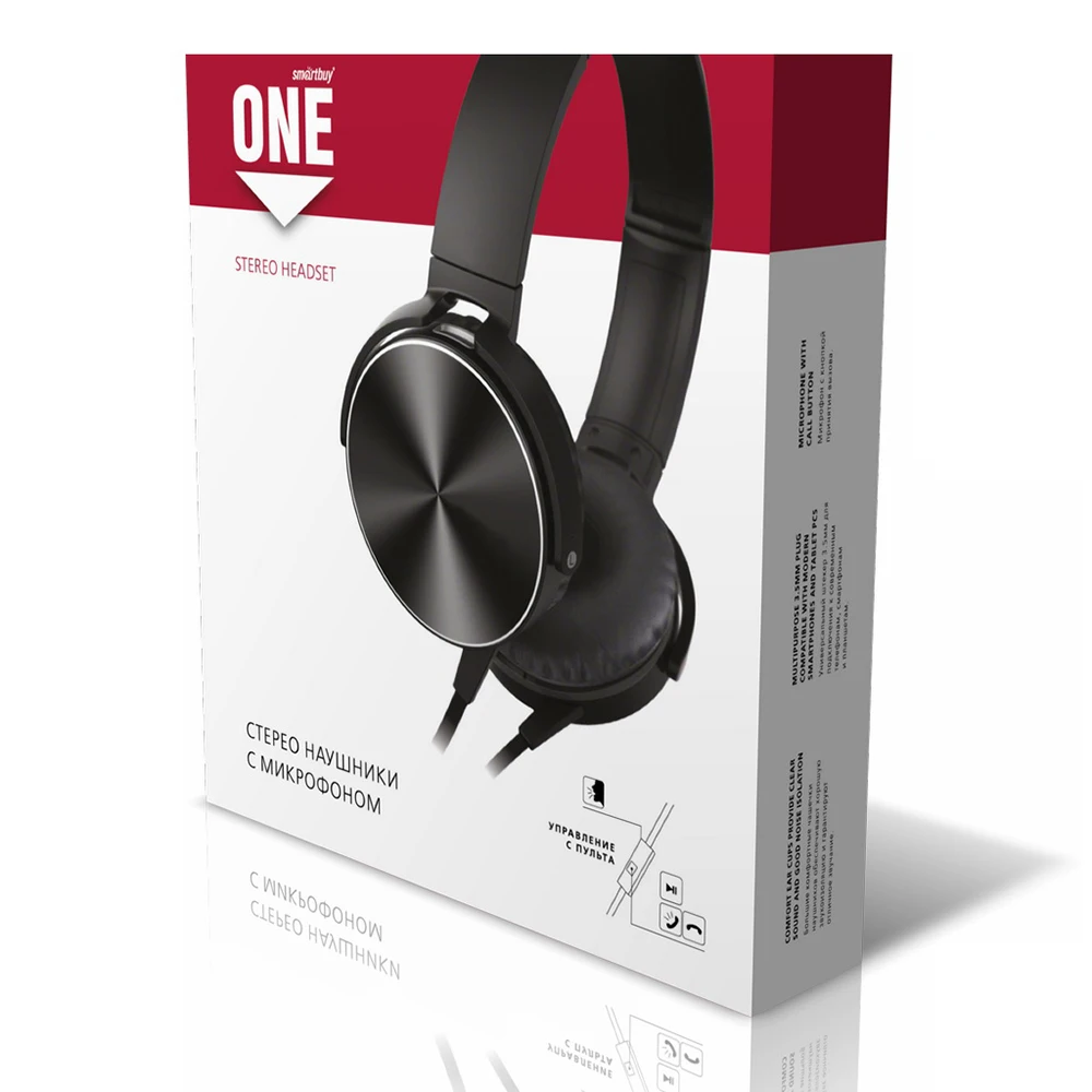 Полноразмерная мобильная проводная гарнитура SmartBuy ONE|Наушники и гарнитуры| |