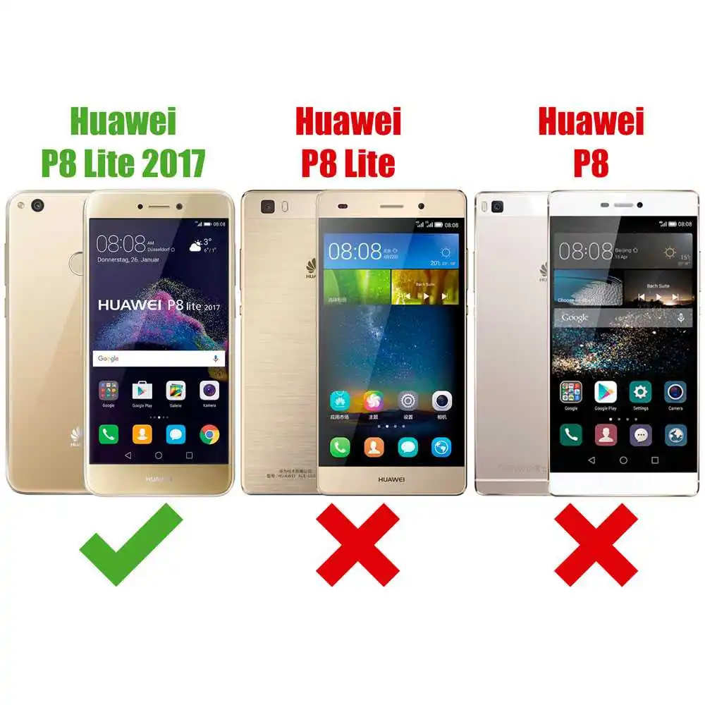 OcioDual закаленное стекло для защиты экрана премиум класса Huawei P8 Lite 2017 Cristal 9H 2.5D 0 3 мм