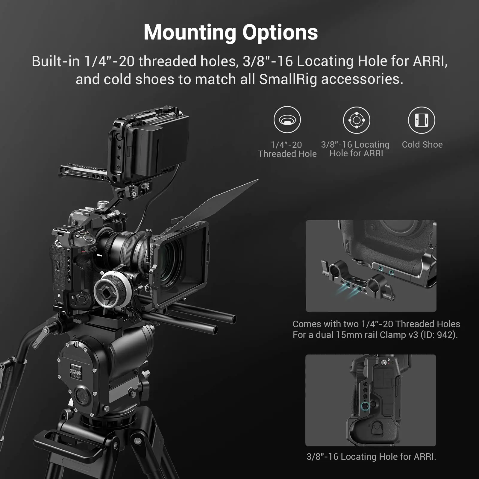 Фото Клетка SmallRig Z9 для камеры Nikon Z 9 Dslr с верхней ручкой, клетка из алюминиевого сплава для Nikon Z 9 3738 №4