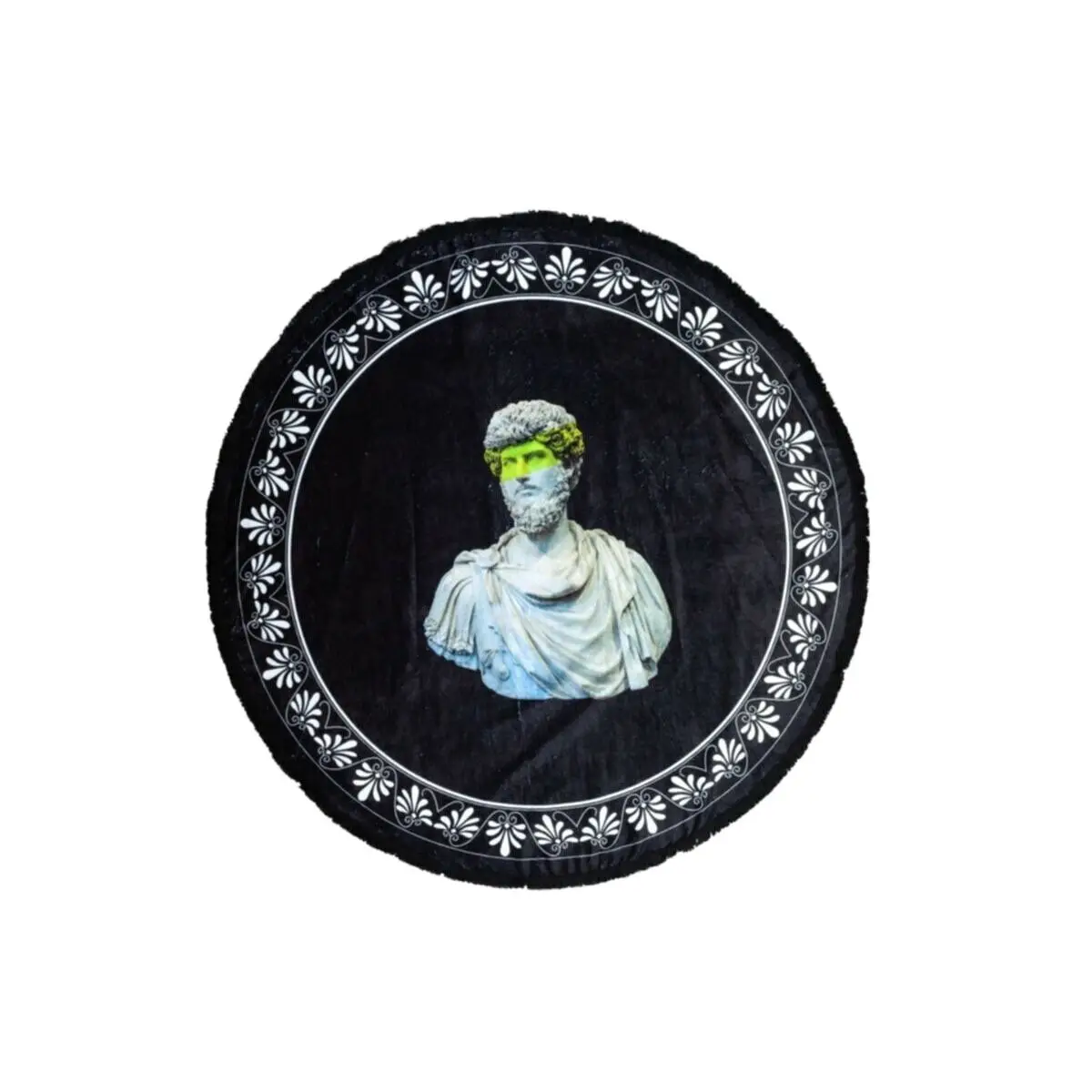 

Antique Buddha Flower Of Life Round Towel 160 Cm Quick dry Beach leisure resort creative bandage round tassel пляжный коврик