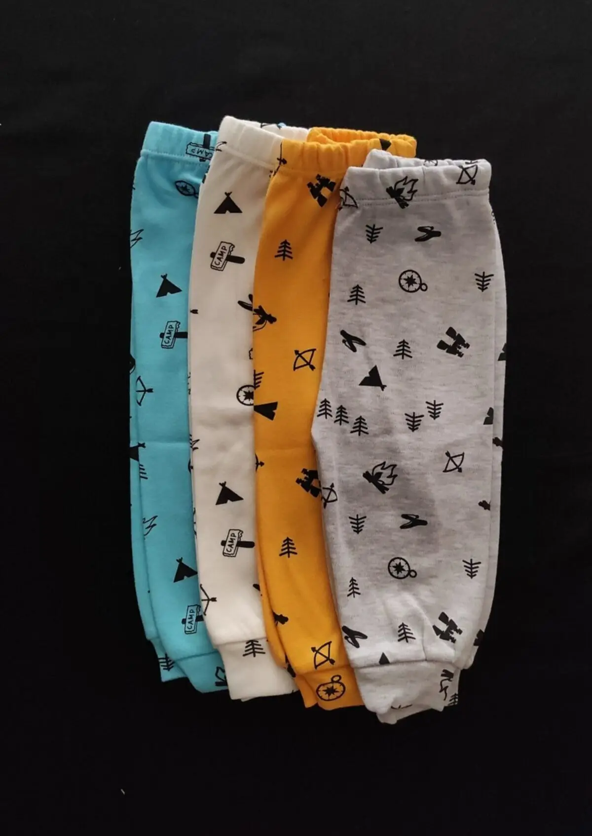 

4PCS/Lot Spring Autumn Footed Baby Pants 100% Cotton Baby Girls Boys Clothes Unisex Casual Bottom PP Pants Newborn Baby Clothing