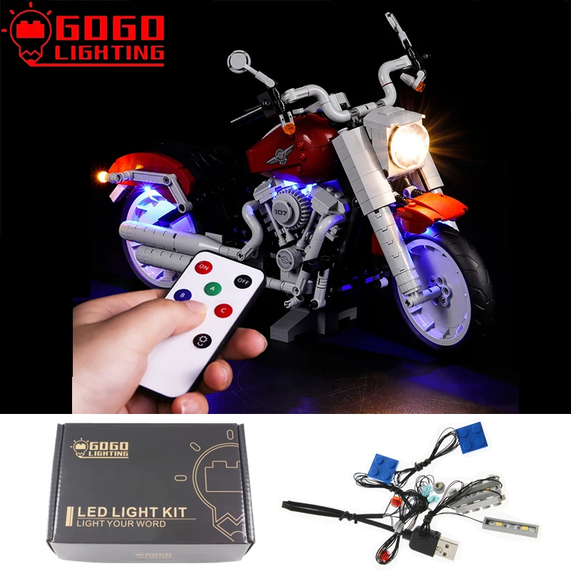 

GOGOLIGHTING Brand LED Light Up Kit For Lego 10269 High-Tech Harley Motorcycle Building Blocks Lamp Set Toy(Only Light No Model)