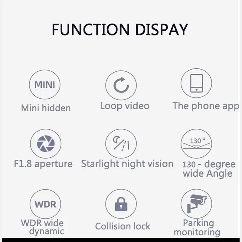 Автомобильная камера видеорегистратор зеркальный рекордер заднего вида