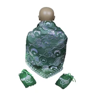 groom shoulder cover set with gloves henna cover moon star ottoman tugra sequins silvery motif green red