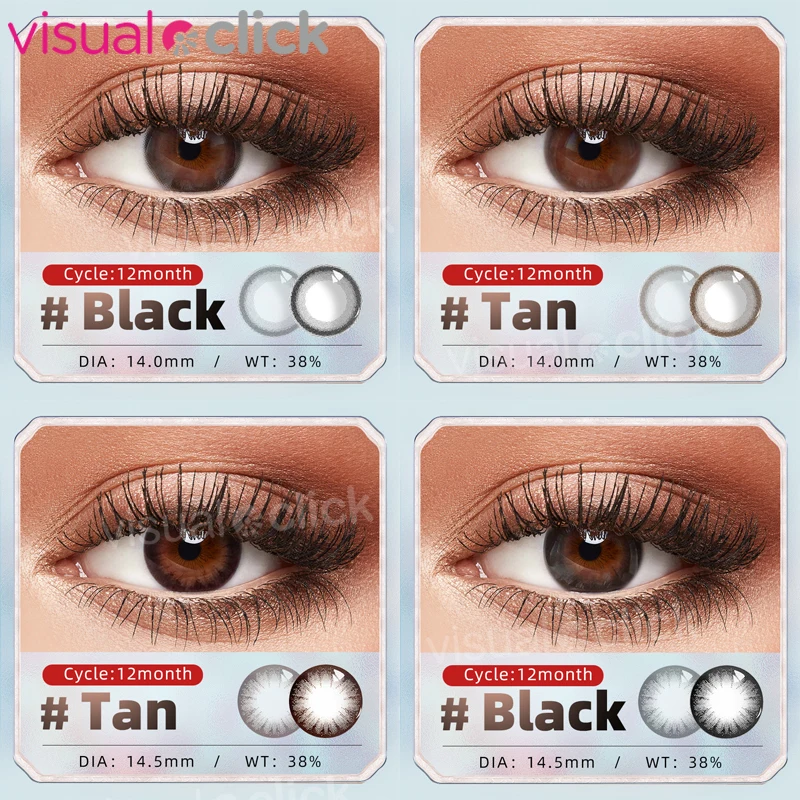 

1 Pair Monthly Beautiful Pupil Color Contact Lenses Path 14-14.5mm Multicolor Party Gift Cartoon Girl Prescription Cosplay