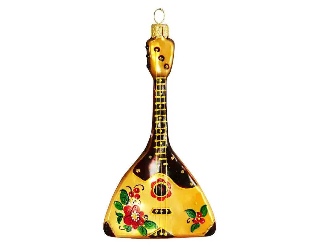 Ёлочная игрушка &quotБалалайка звонкая&quot коллекция 'Формовые игрушки' стекло