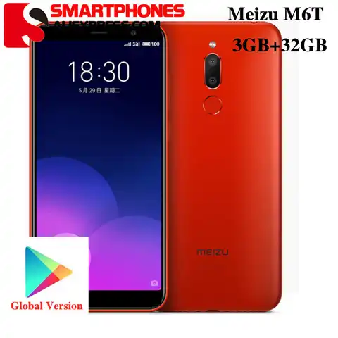 Смартфон Meizu M6T, Android 3G, 32 ГБ, 98% дюйма, MT6750