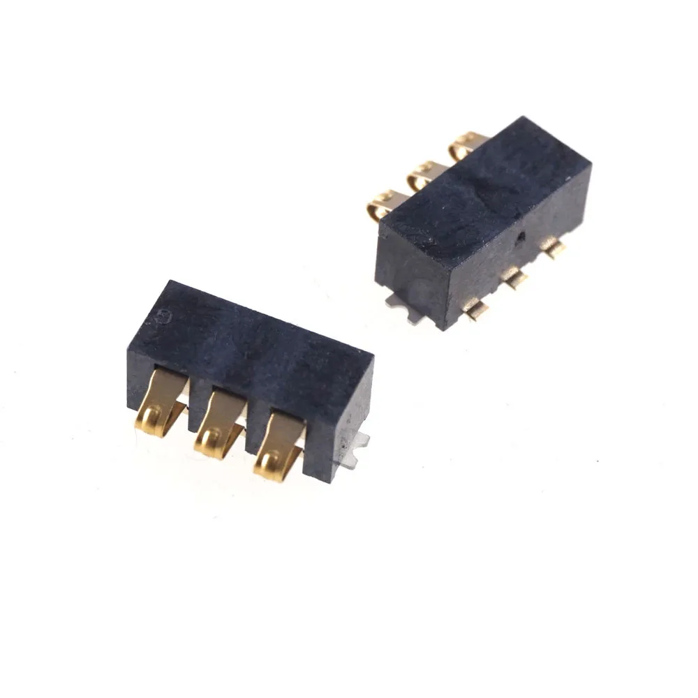 

50 Pcs Surface Mount Spring Battery Connector 3 Way 4 5 6 Pin 2.50 MM Pitch 9155003541 Right Angle Horiztonal 12V 2A Cross Part