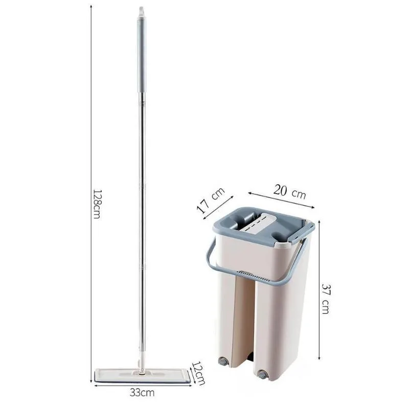 2020 Горячая Распродажа швабра с ведром отжимная Швабра без рук чистая глубокая в