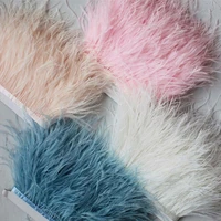 5 10 meter ostrich feathers trim 8 11 cm plumes ribbon for diy wedding clothing sewing crafts accessories wholesale high quality