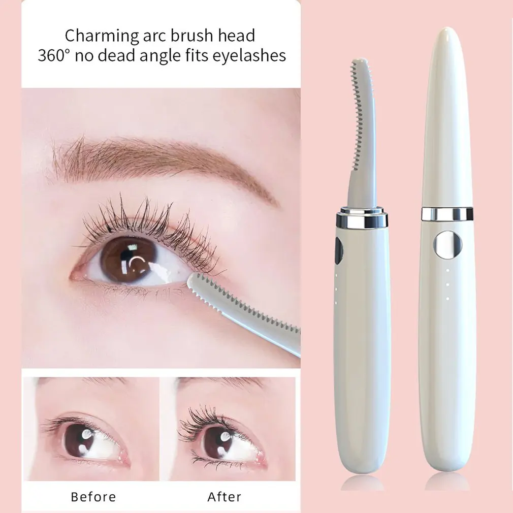 

Rechargeable Electric Heating Eyelash Curling Instrument Electric Eyelash Curler Eyelash Curler Silicone Material
