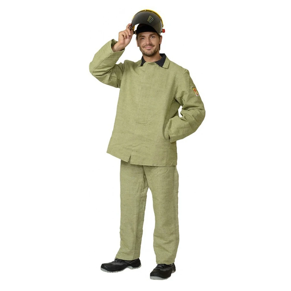 Костюм сварщика профессионал брезентовый с усилением пл.480г. (ГОСТ) | Безопасность
