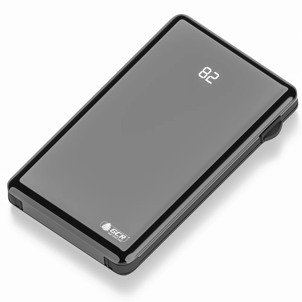 GCR PowerBank 1.5 A TypeC Lightning MicroUSB 10000mA встроенный дисплей для зарядки планшета телефона