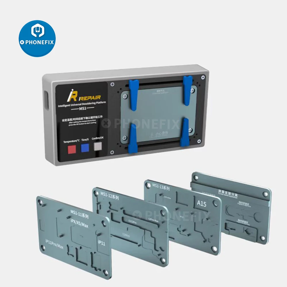 Online MIJING ifix MS1 منصة ذكية ديسولديرينغ آيفون X XR 11 12 برو 13 شاشة حامل وحدة المعالجة المركزية رقاقة الصمغ الوجه معرف إصلاح