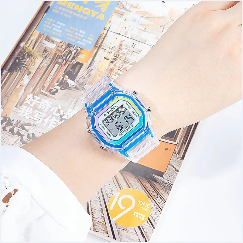

Fashion Women Digital Watch Student Sports Watches LED Electronic Wrist Watch Girl Clock Montre Femme