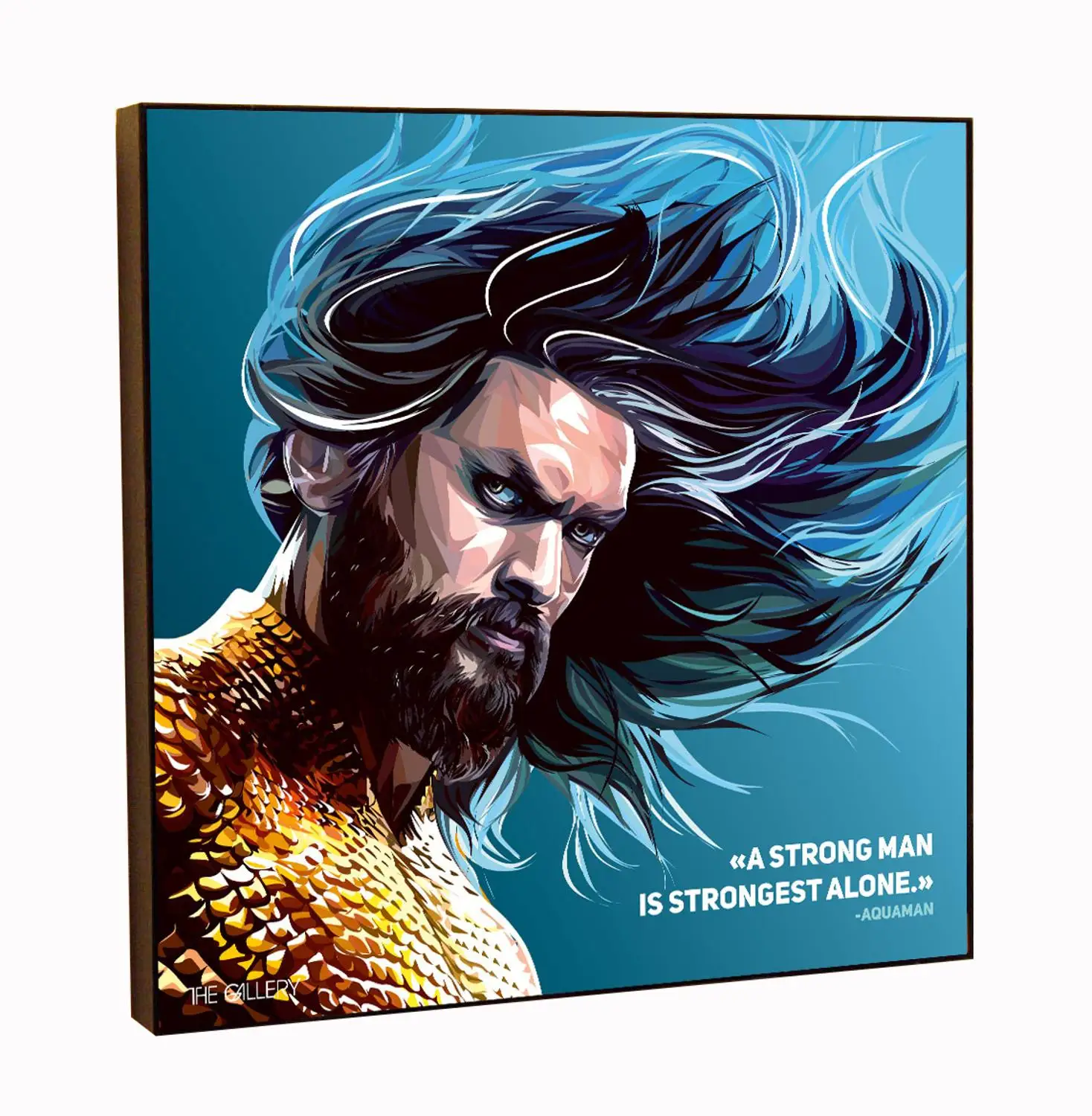 Аквамен Картина Постер в стиле поп арт Marvel Dc Comics принт декор кино гик