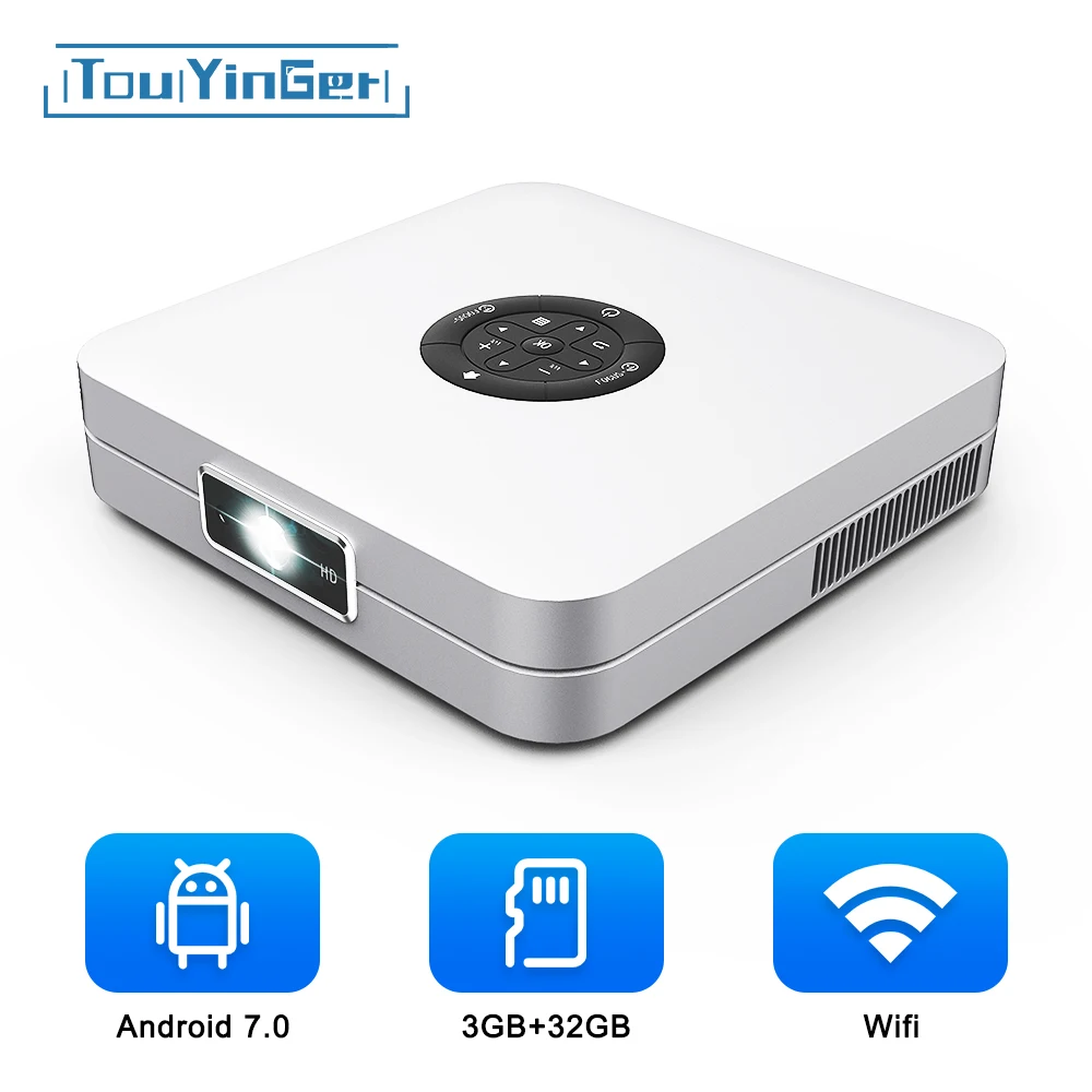 

TouYinger K2 DLP Android projector Bluetooth Smart home cinema movie 3D Wifi support FULL HD Video Mirroring 2GB RAM 32GB ROM