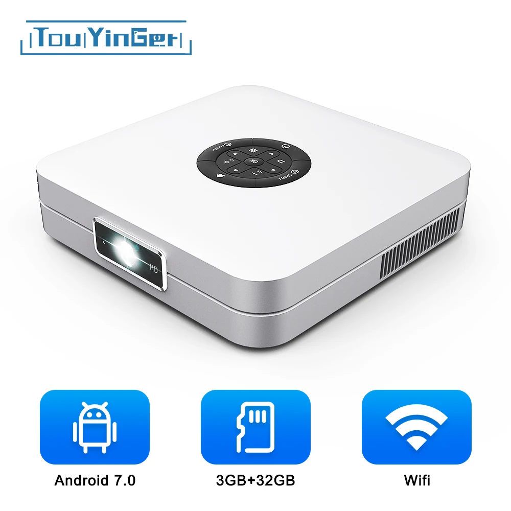 

Проектор TouYinger K2 DLP на Android с поддержкой Bluetooth, Wi-Fi, 2 + 32 ГБ