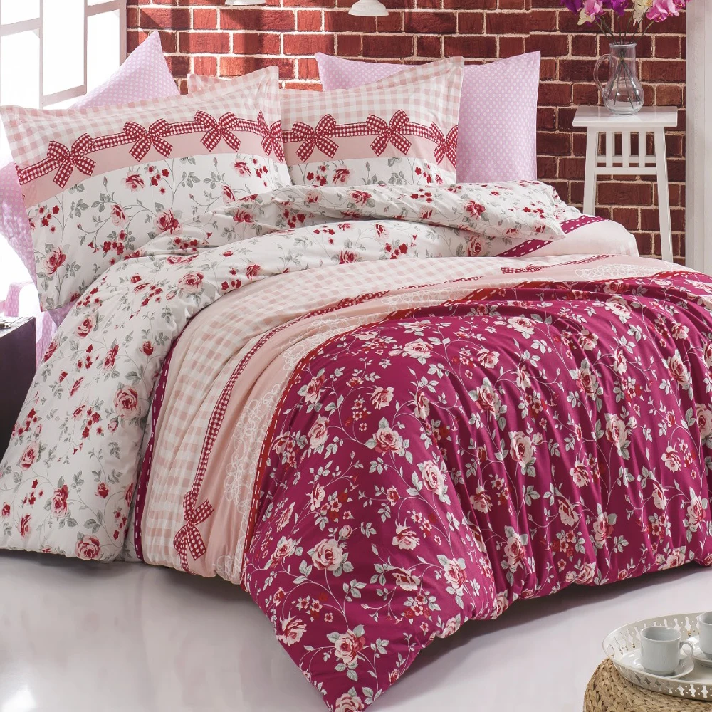 Комплект постельного белья Lady Moda | Роскошный комплект Ranforce Kuki Twin/Full/Queen/King Size 3/4/5
