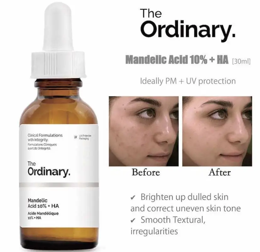 

Ordinary Serum Mandelic Acid 10% Essence Exfoliating Shrink Pores Blackhead Remover Fades Acne Marks Improve Brighten Skin Care