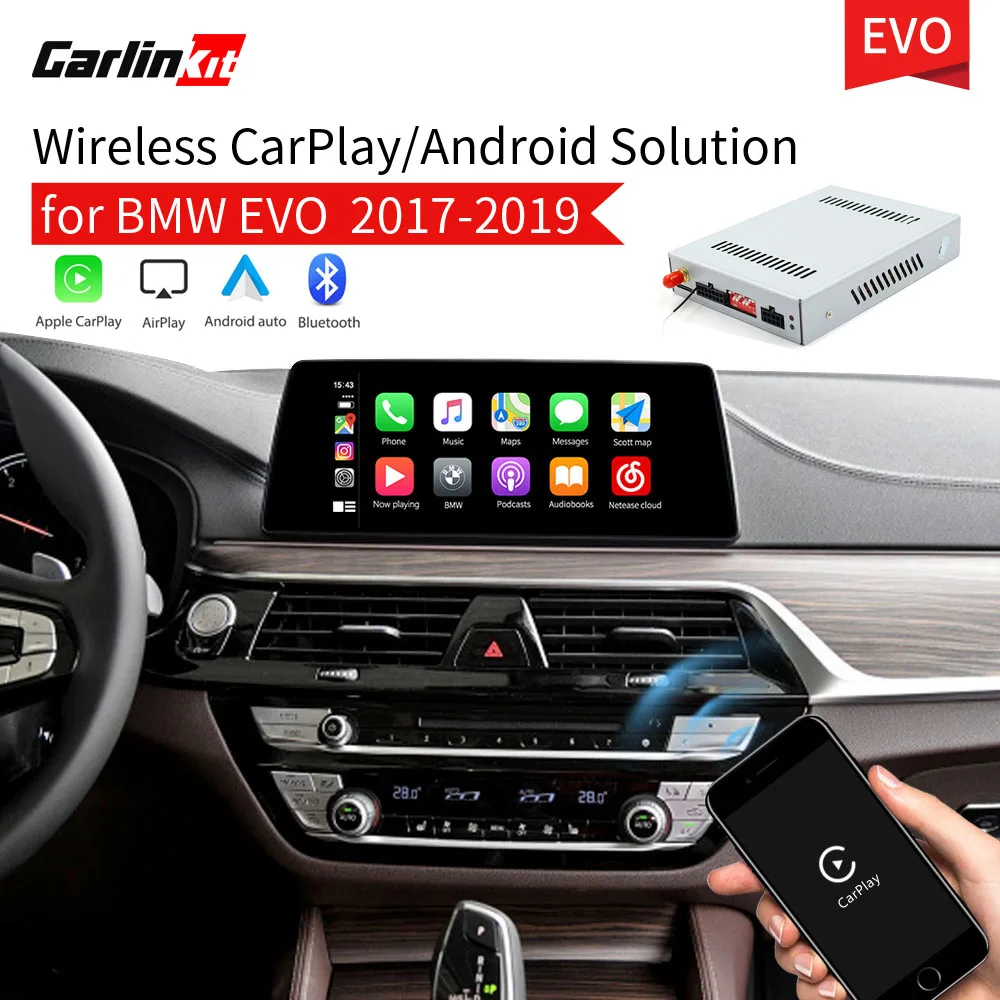 Декодер Carlinkit 2 0 для BMW EVO system F20 F21 F44 F52 F54 2017 2019 CarPlay Android Авто Мультимедиа