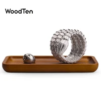 woodten solid wooden jewelry accessories display tray durable jewelry organizer for women and men high quality